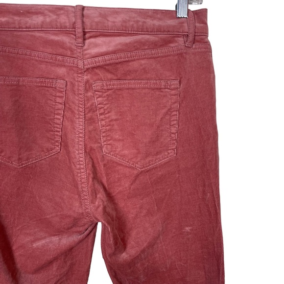 Loft High Waist Skinny Blush Corduroy Soft Stretch Size 27/4 Ankle Cropped Pink - Picture 12 of 16